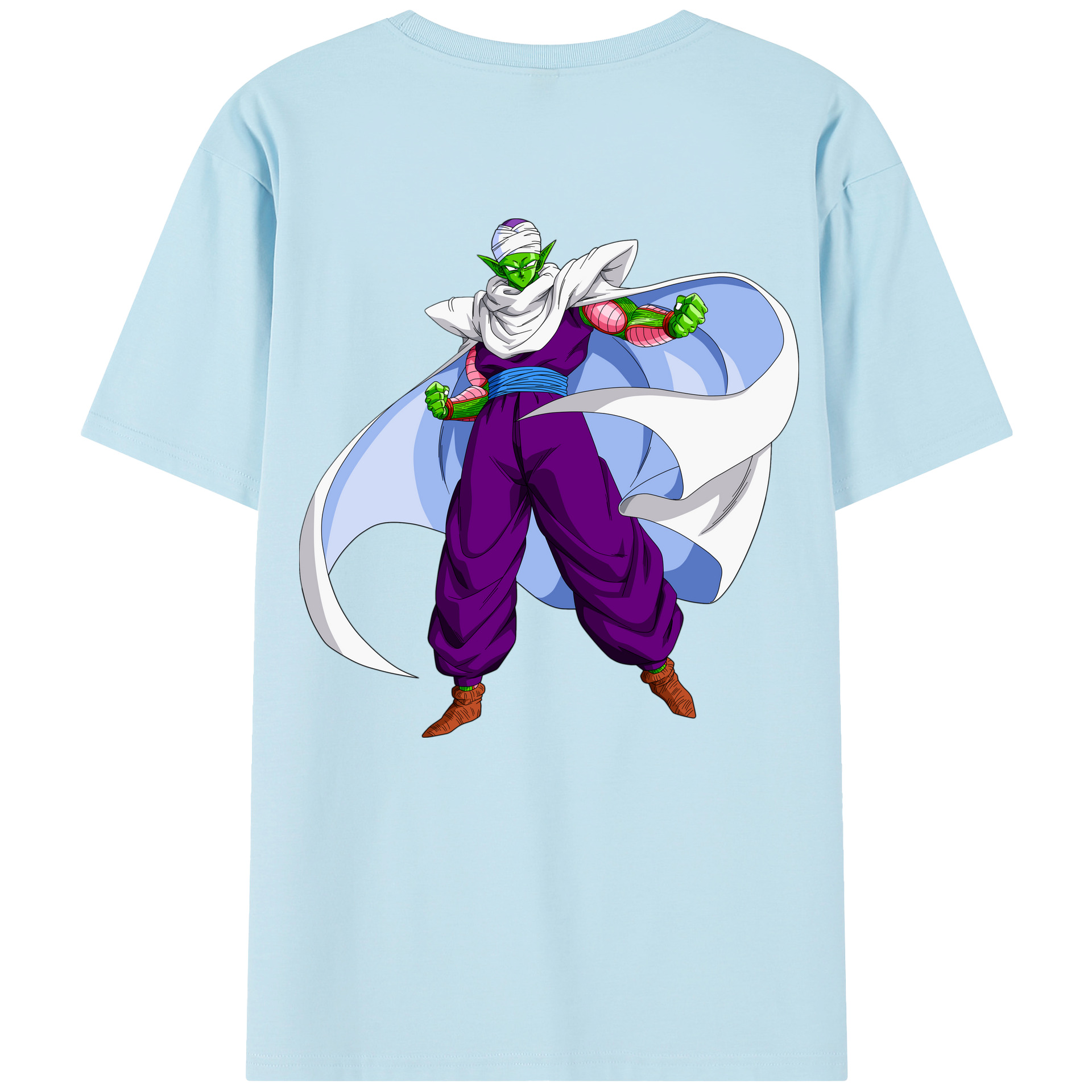 （画像用） ドラゴンボール ピッコロ DRAGON BALL Piccolo 綿100％半袖Tシャツ（背面プリント）